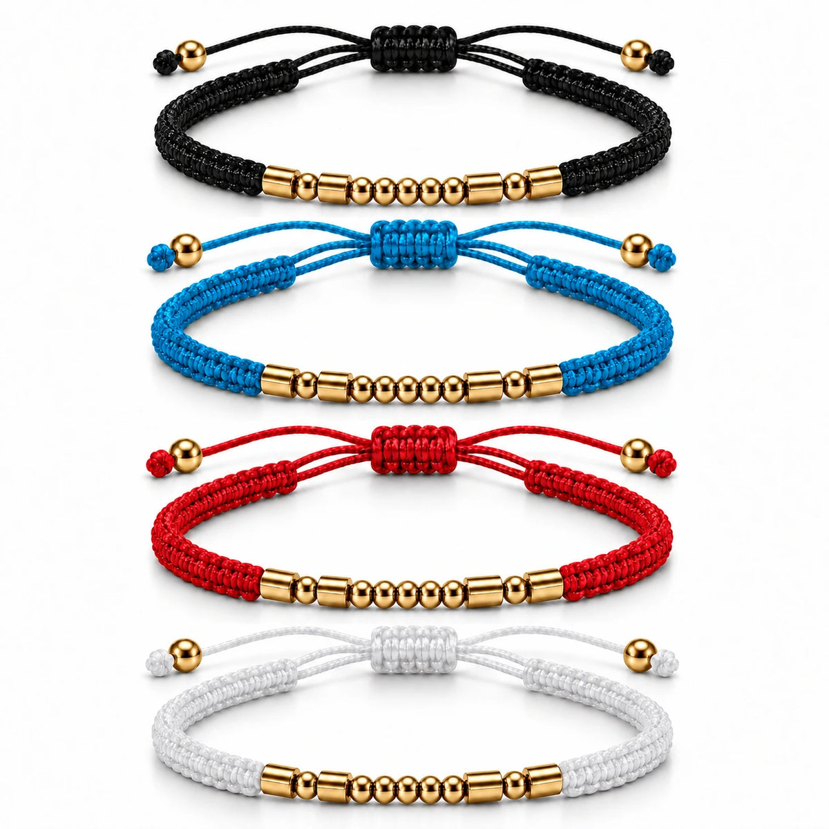 Thick Gold Morse Code Customizable Bracelet